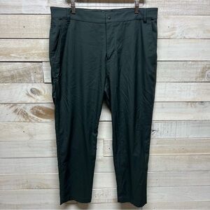 Nike Pants Mens 36x30 Black Dri Fit Performance Mid Rise Pockets Flat Front‎